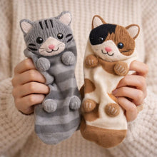 Lade das Bild in den Galerie-Viewer, HUGGY Socken – Katzen und Hunde – Einheitsgröße – Unisex