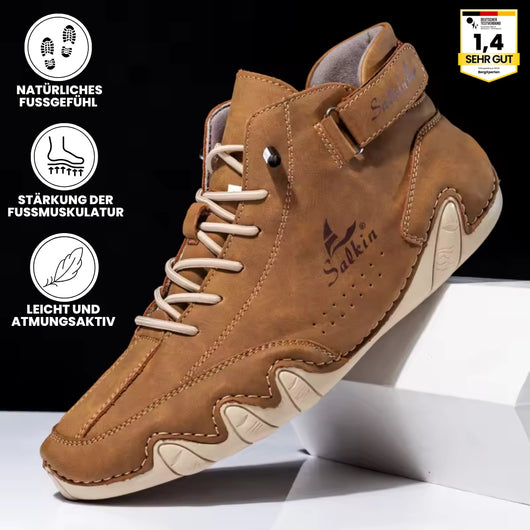 Alpaka - orthopädische, wasserdichte & rutschfeste Leder-Barfußschuhe für sicheres, gelenkschonendes Gehen für Senioren