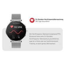 Lade das Bild in den Galerie-Viewer, LunaCare Vital- elegante Gesundheitsuhr für das Wohlbefinden von Frauen