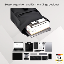 Lade das Bild in den Galerie-Viewer, TerraX - ergonomischer, wasserdichter Rucksack mit großer Staufläche für Laptops und Utensilien