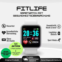 Lade das Bild in den Galerie-Viewer, FitLife - Gesundheits u.-Fitness -Smartwatch (2025) - Sonderaktion 1+1 Gratis