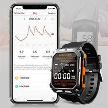 Lade das Bild in den Galerie-Viewer, AirForce Health K52 - die unzerstörbare Smartwatch mit Echtzeit Herzfrequenzmesser, Blutdruck-/Sauerstoff-Tracker