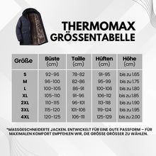 Lade das Bild in den Galerie-Viewer, ThermoMax - Herren-Kapuzenjacke für den Winter – Dick gefütterter, lässiger Windbreaker mit Taschen