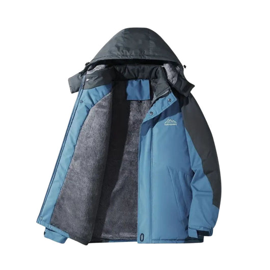 Hochwertige Herren-Outdoorjacke mit Kapuze – Wasserdicht, winddicht und warm gefüttert für Herbst und Winter