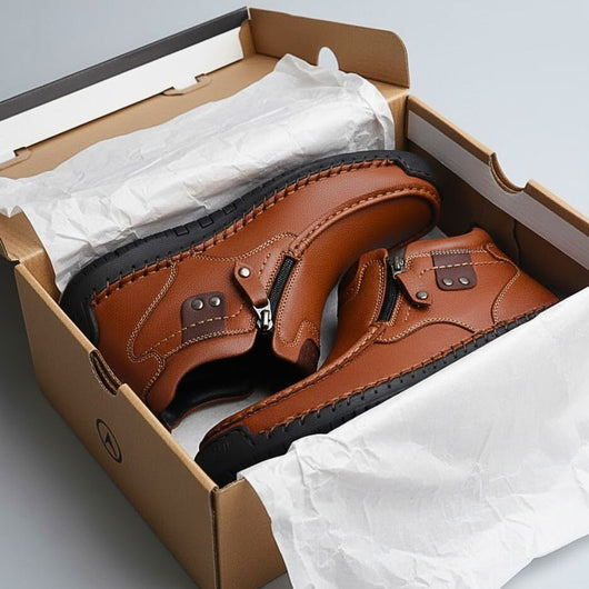 Ergonomische Leder-Schuhe zur Schmerzlinderung