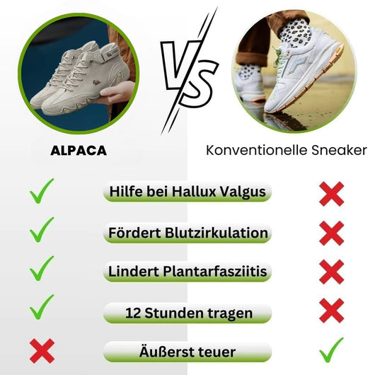 Alpaca - ergonomischer, wasserdichter & schmerzlindernder Leder-Barfußschuh