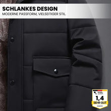 Lade das Bild in den Galerie-Viewer, ThermoMax - Herren-Kapuzenjacke für den Winter – Dick gefütterter, lässiger Windbreaker mit Taschen
