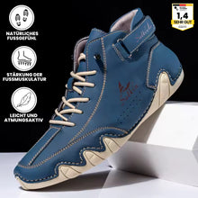 Lade das Bild in den Galerie-Viewer, Alpaka - orthopädische, wasserdichte &amp; rutschfeste Leder-Barfußschuhe für sicheres, gelenkschonendes Gehen für Senioren

