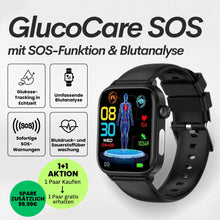 Lade das Bild in den Galerie-Viewer, GlucoCare SOS - mit SOS-Funktion inkl. Sturzerkennung &amp; zertifizierte Blutzuckermessung (2025) - Original - Sonderaktion 1+1 Gratis
