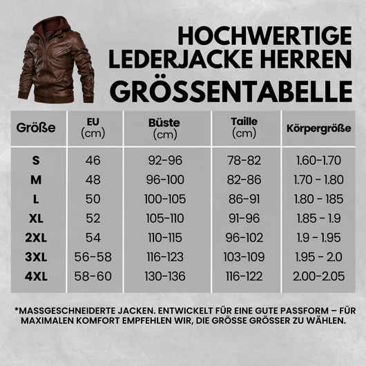 Hochwertige Lederjacke Herren