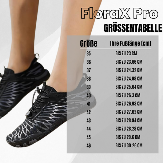 FloraX Pro - ergonomische, schmerzlindernde & wasserdichte Barfußschuhe