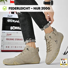 Lade das Bild in den Galerie-Viewer, Alpaka - orthopädische, wasserdichte &amp; rutschfeste Leder-Barfußschuhe für sicheres, gelenkschonendes Gehen für Senioren
