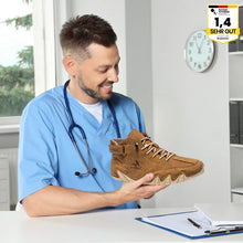 Lade das Bild in den Galerie-Viewer, Alpaka - orthopädische, wasserdichte &amp; rutschfeste Leder-Barfußschuhe für sicheres, gelenkschonendes Gehen für Senioren
