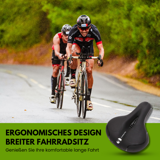 Cloudsattel - orthopädischer schmerzlindernder Radsattel für alle Fahrräder