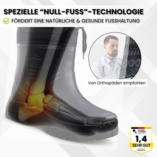 RainTex - ergonomische, rutschfeste & wasserdichte Thermo-Regenstiefel für den Winter