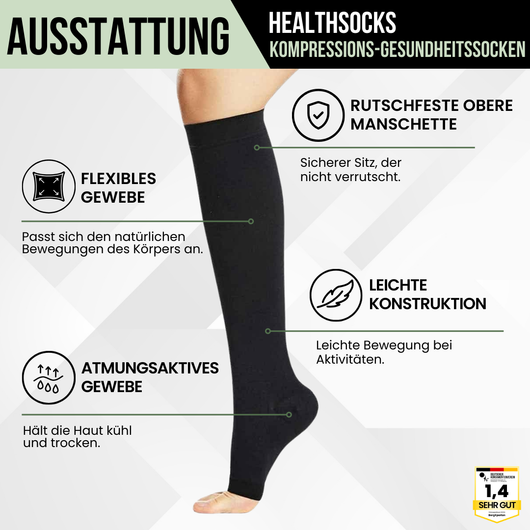 Healthsocks Kompressions u.-Gesundheitssocken zur Schmerzlinderung (2025)