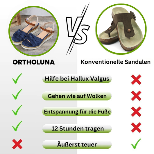 OrthoLuna  - orthopädische schmerzlindernde Sandalen für mehr Komfort