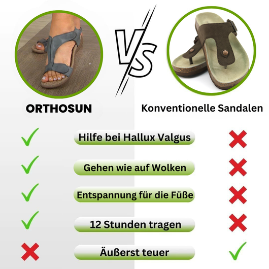 OrthoSun - ergonomische Schmerzlinderungs-Sandalen