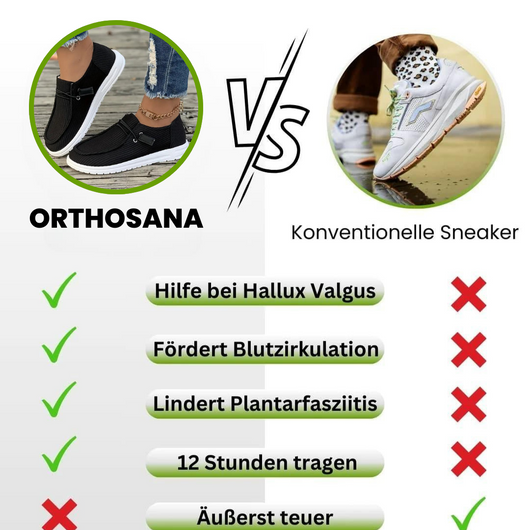 OrthoSana - ergonomische, rutschfeste & schmerzlindernde Freizeitschuhe für Damen