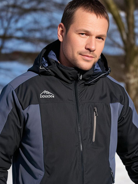 Hochwertige Herren-Outdoorjacke mit Kapuze – Wasserdicht, winddicht und warm gefüttert für Herbst und Winter