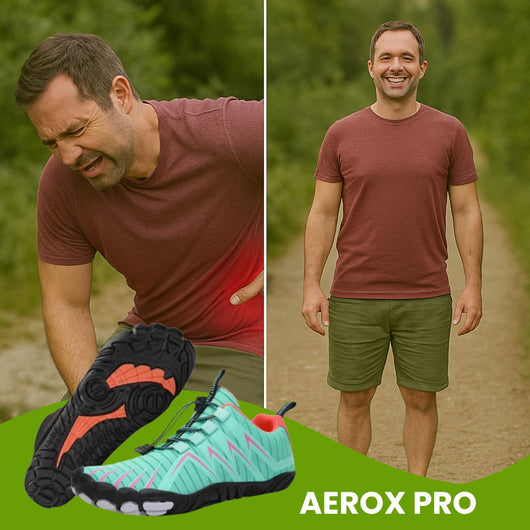 AeroX Pro - ergonomischer schmerzlindernder Barfußschuh für Entlastung bei Rückenschmerzen & Gelenkproblemen