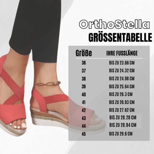 OrthoStella - ergonomische schmerzlindernde Sandalen für Damen