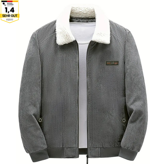 Herren-Cordjacke mit Fleece-Futter für den Winter