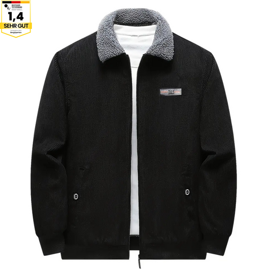 Herren-Cordjacke mit Fleece-Futter für den Winter