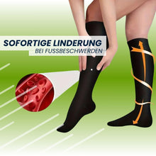 Lade das Bild in den Galerie-Viewer, Caresocks orthopädische Kompressionsstrümpfe - verhindert Krampfadern &amp; entlastet müde Füße
