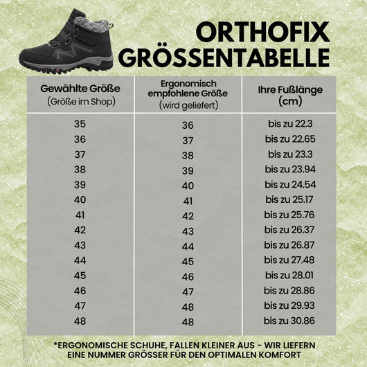 OrthoFit Winter - ergonomischer, wasserdichter & rutschfester Schmerzlinderungs-Schuh