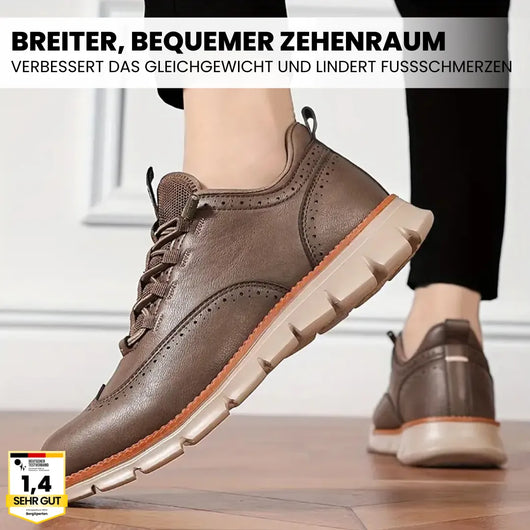 Portland - Ergonomischer & rutschfester Lederschuh zur Schmerzlinderung