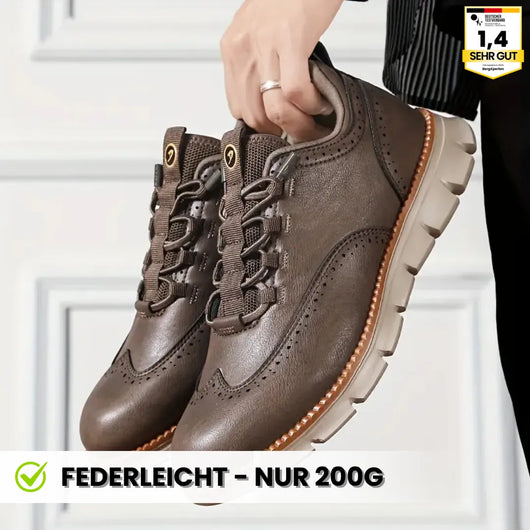 Portland - Ergonomischer & rutschfester Lederschuh zur Schmerzlinderung