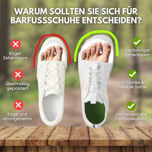 FloraX Pro - ergonomische, schmerzlindernde & wasserdichte Barfußschuhe