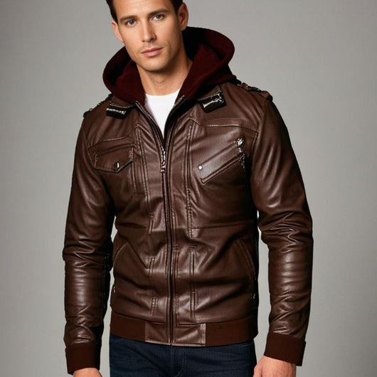 Hochwertige Lederjacke Herren